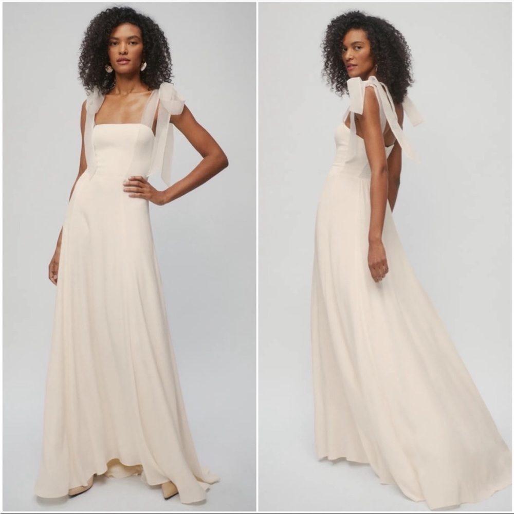 Reformation Balsam Maxi Ribbon Strap Dress Size 8